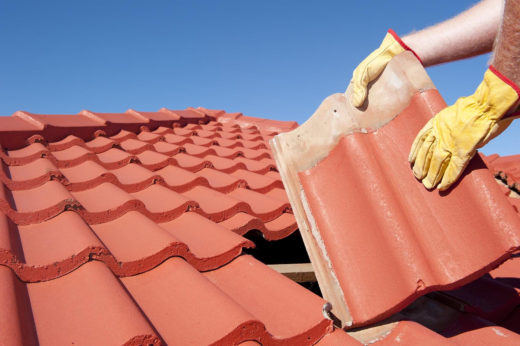 Roof repair work